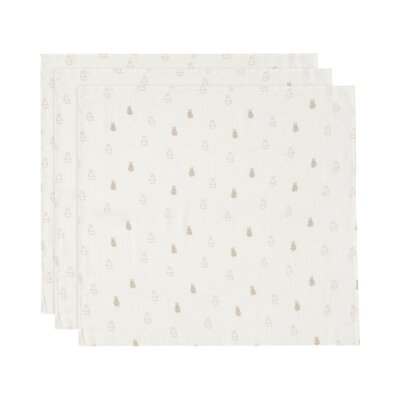 Hydrofiele Doek Small 70x70cm - 3 Stuks Happy Miffy Nougat Hydrofiele Doek Small 70x70cm - 3 Stuks Happy Miffy Nougat