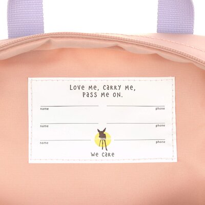 Rugzak mini vierkant Little Gang Cherry Peach