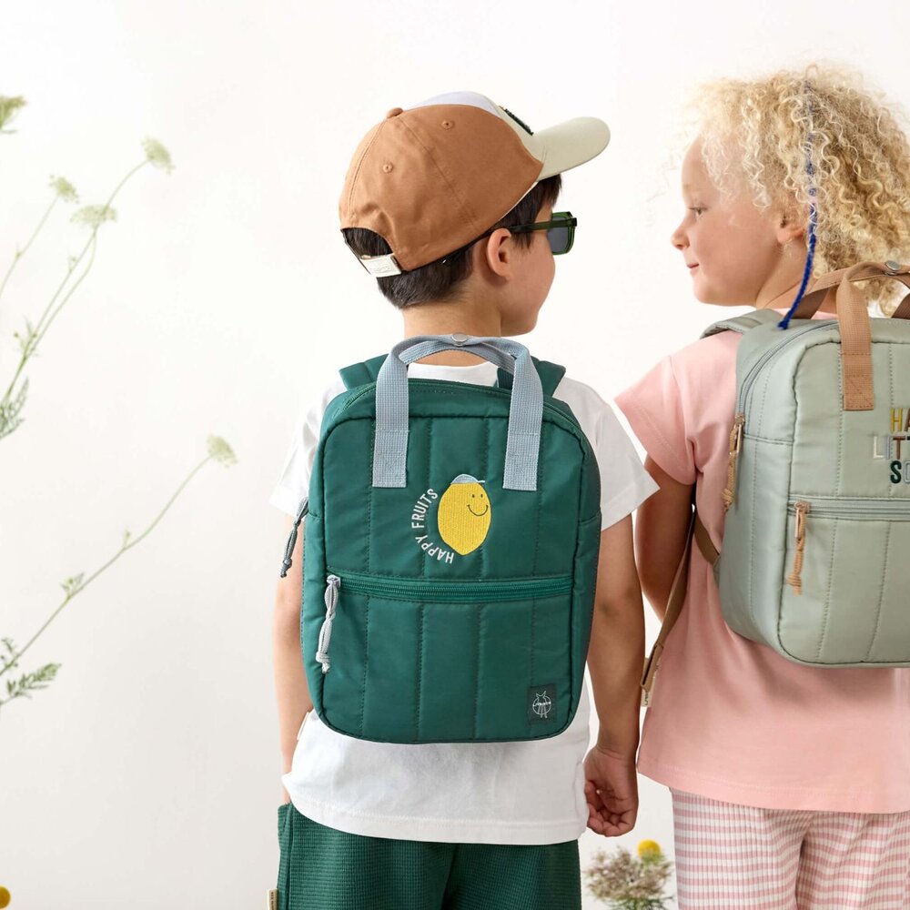 Rugzak mini vierkant Little Gang light khaki