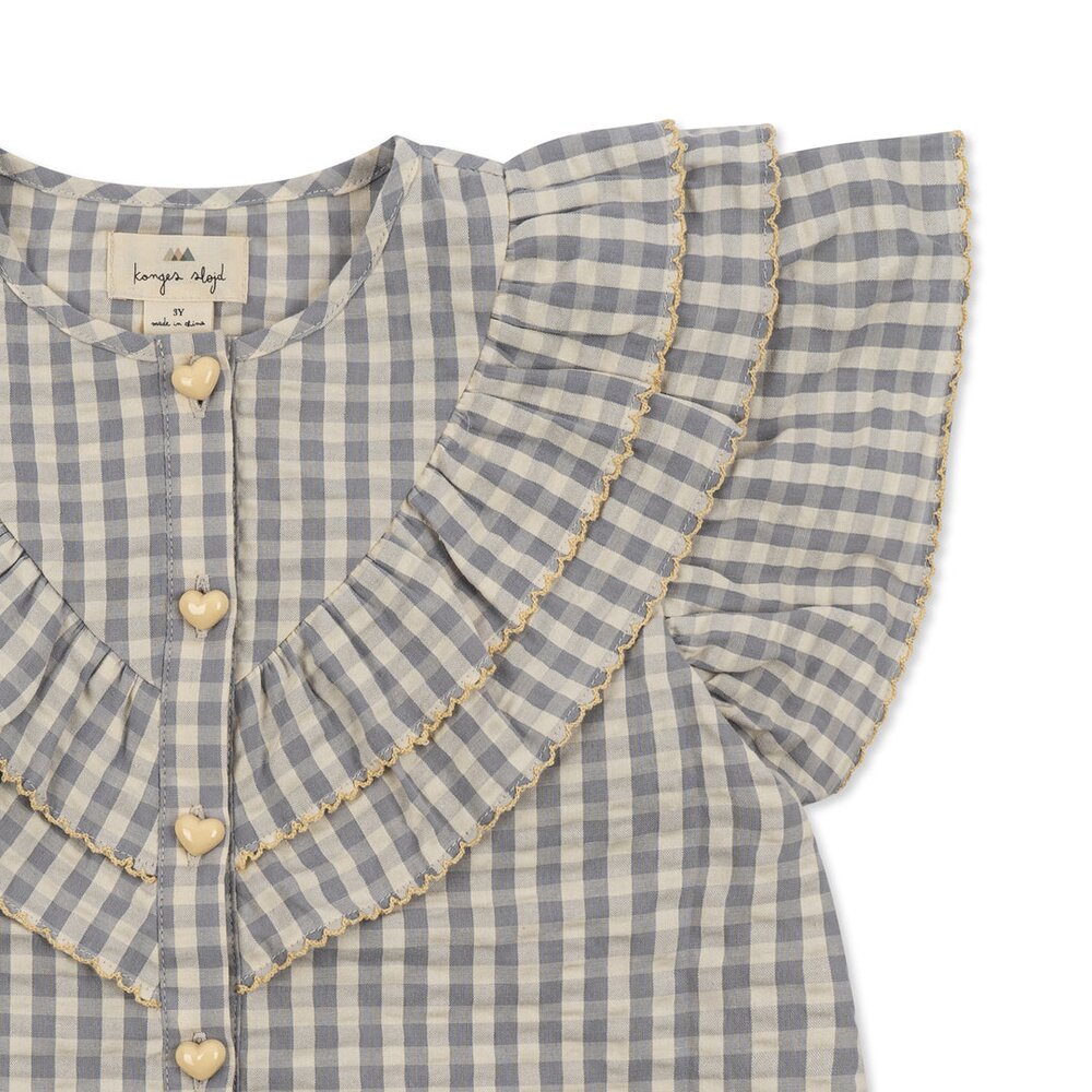 Kim-shirt met korte mouwen en ruches - sleet check