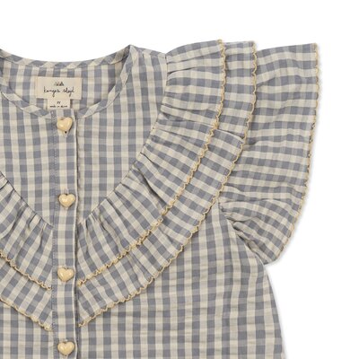 Kim-shirt met korte mouwen en ruches - sleet check