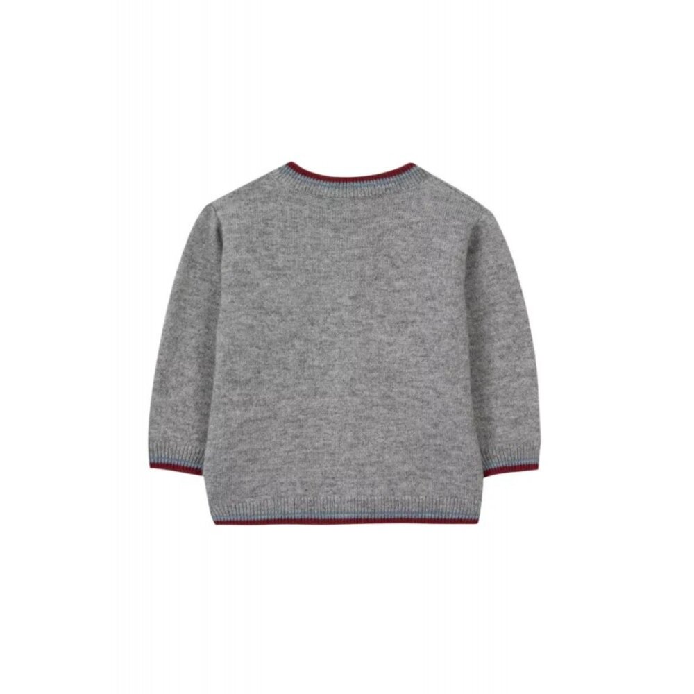 Gilet cardigan baby City Gris chiné moyen