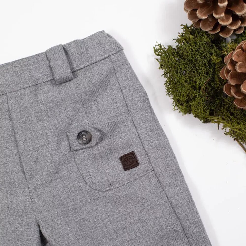 Broek baby ceremonie Gris moyen chine