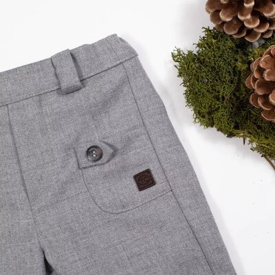 Broek baby ceremonie Gris moyen chine