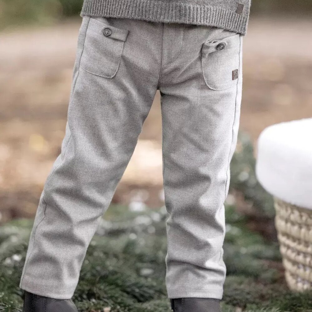 Broek baby ceremonie Gris moyen chine