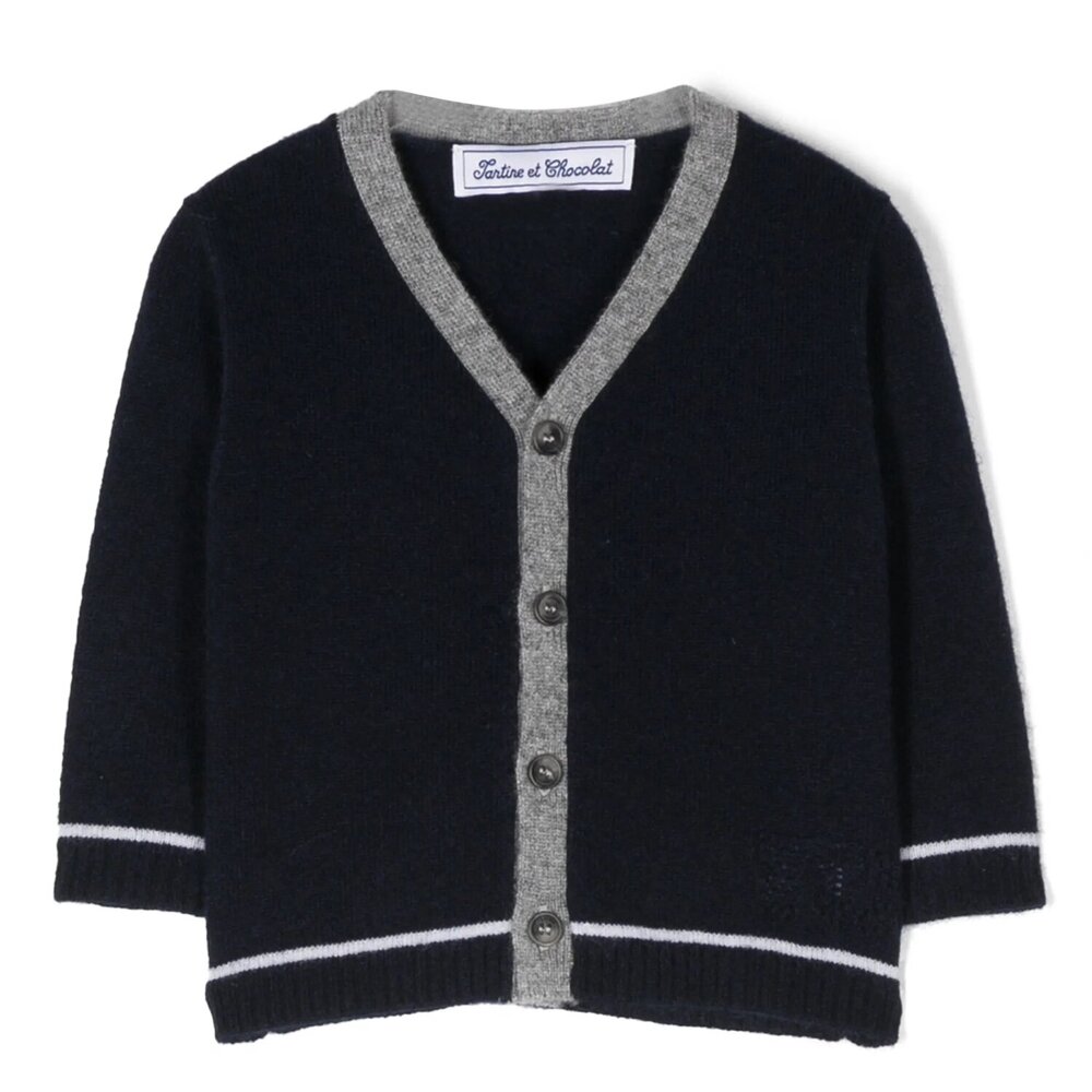 Gilet cardigan baby Ceremonie Marine