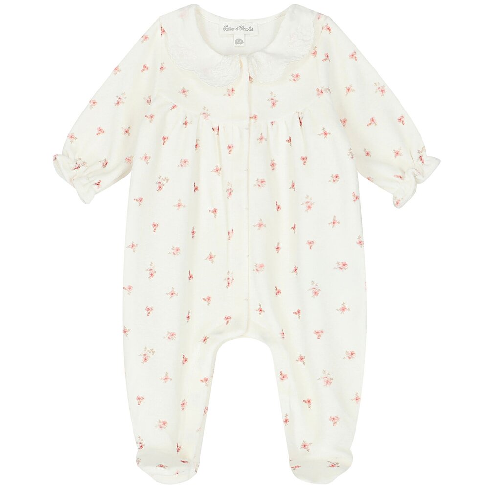 Babypakje Mon premier trousseau bloemetjes Nacre