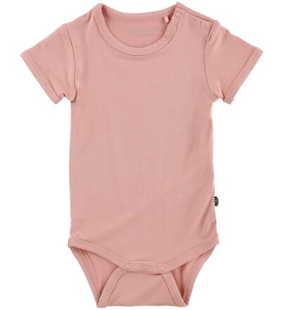 Body korte mouwen bamboo Misty rose