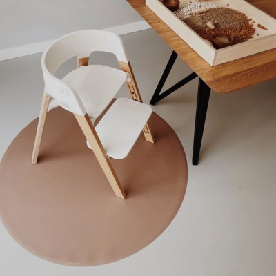 Ronde vloermat Cappuccino brown