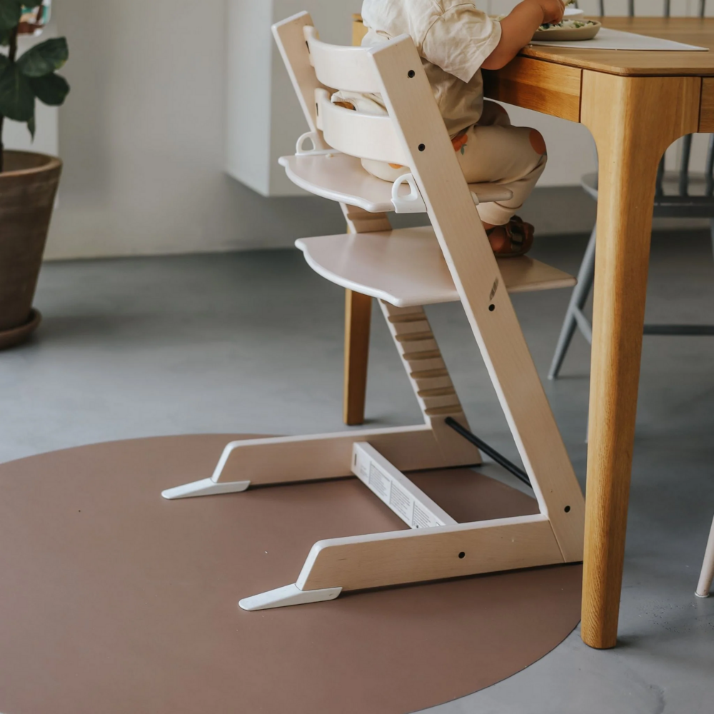 Ronde vloermat Cappuccino brown