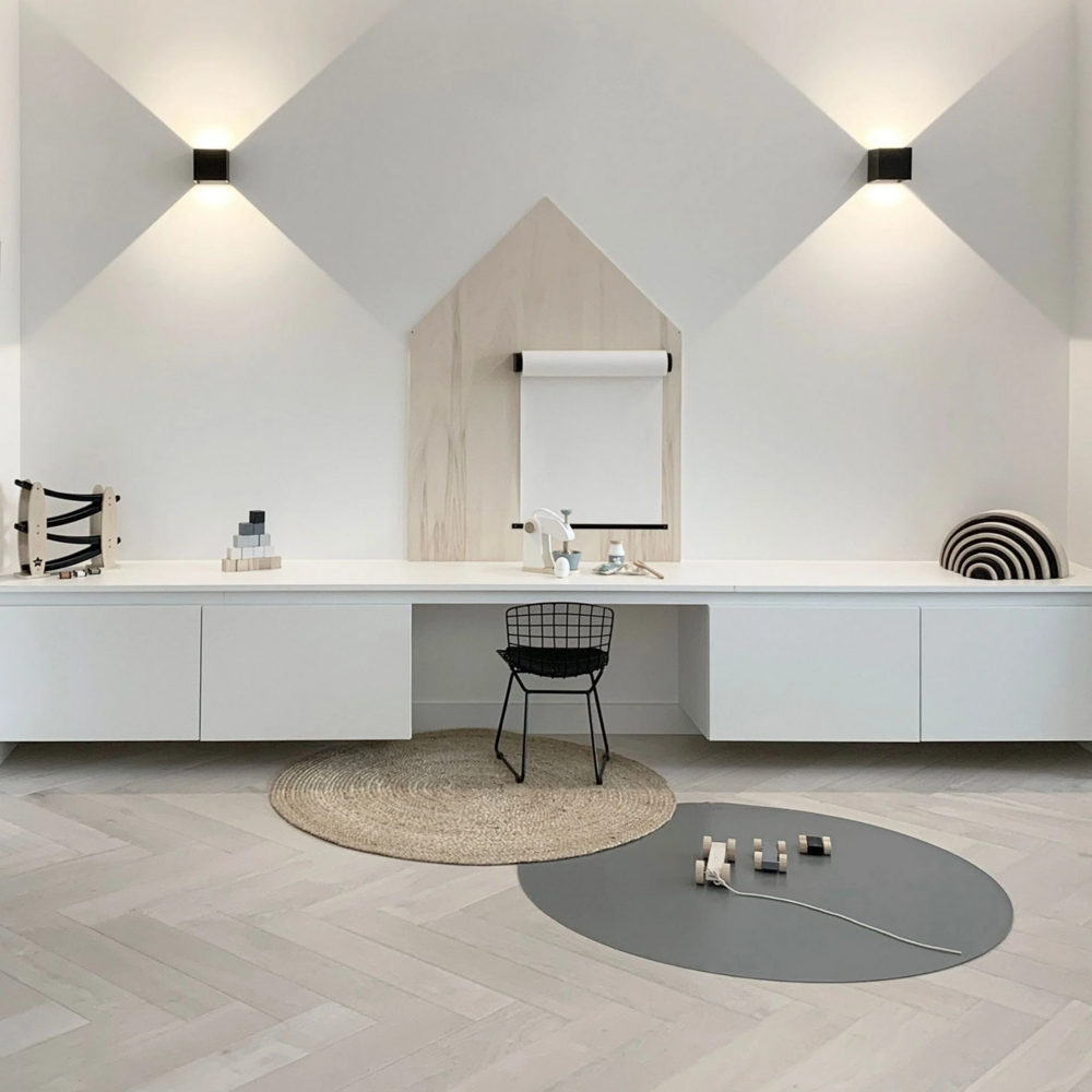 Ronde Vloermat Granite - Gray