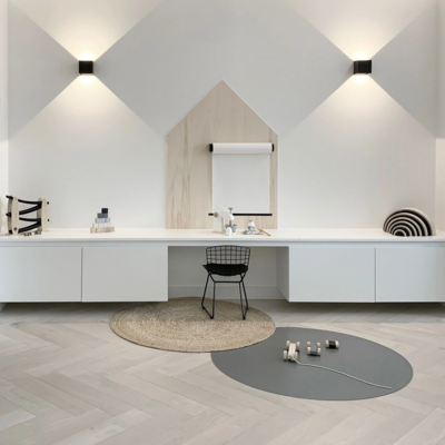 Ronde Vloermat Granite - Gray