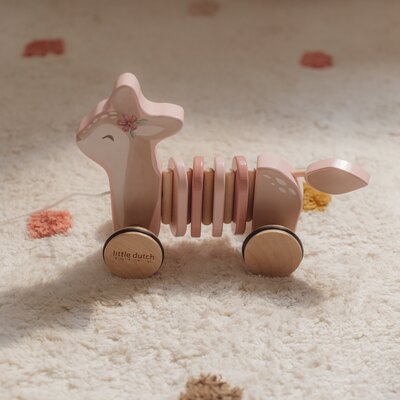 Trekdier hout Hert Fairy Garden