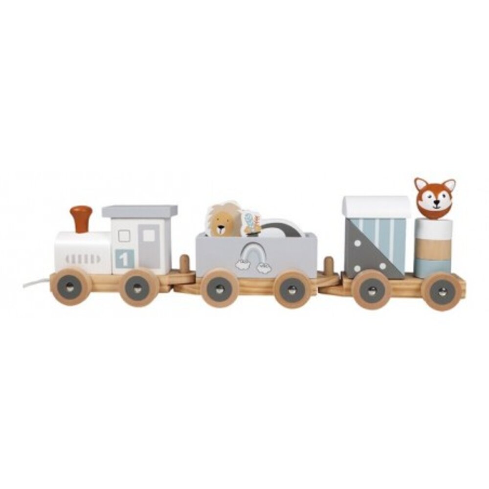 Houten dierentrein