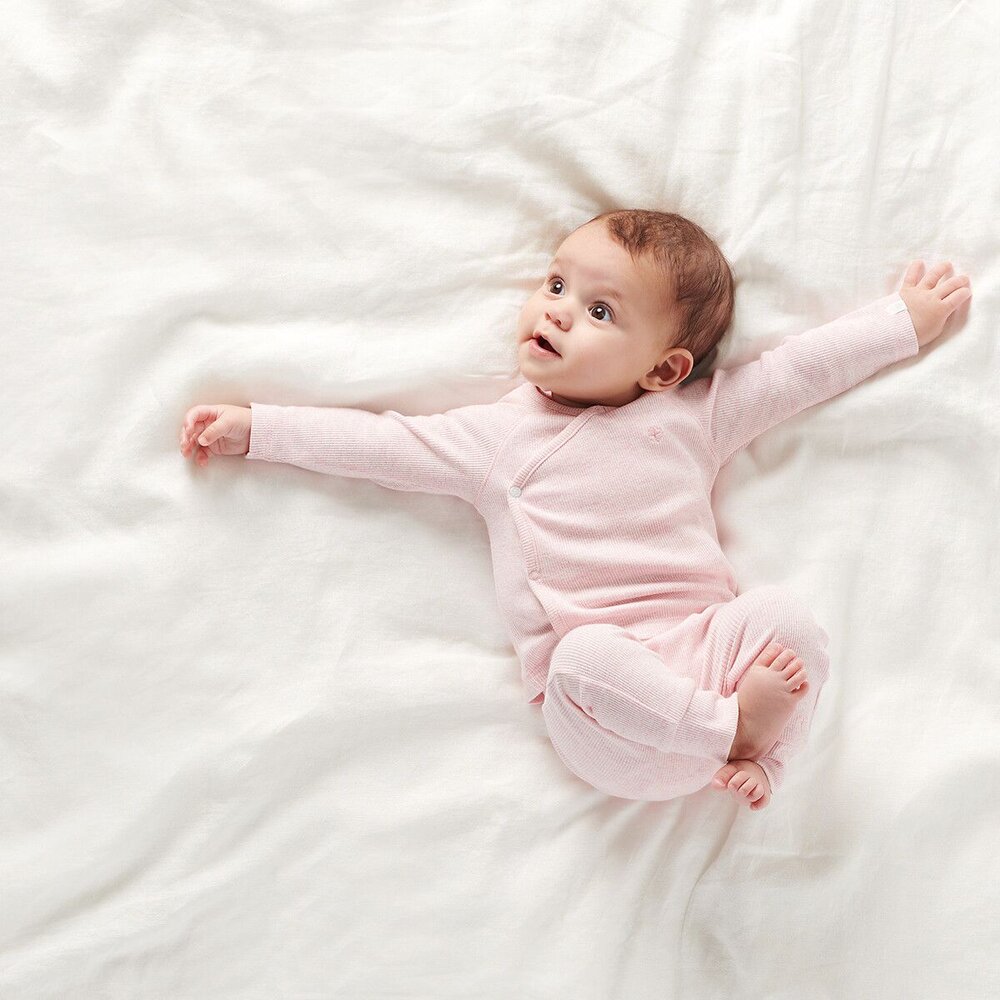 Broek comfort Rib Naura Light rose melange