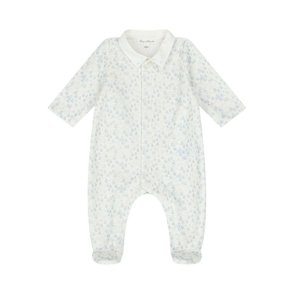 Babypakje baby nuit boompjes Nacre