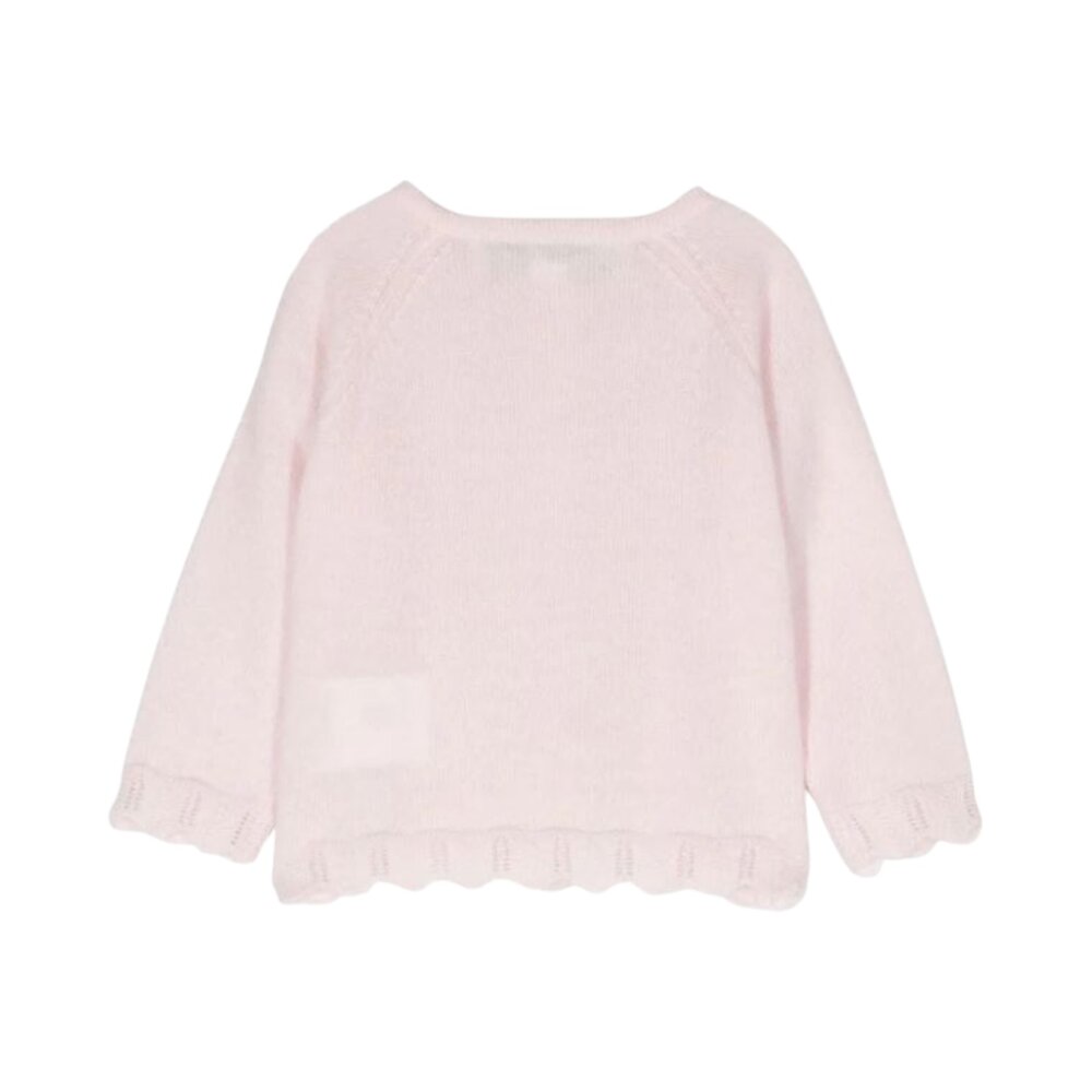Gilet cardigan Baby boutique romantique Rose pale
