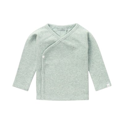 T-shirt lange mouwen overlap Rib Nanyuki Naura green