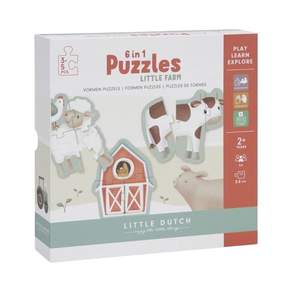 6 in 1 puzzel Forest Friends