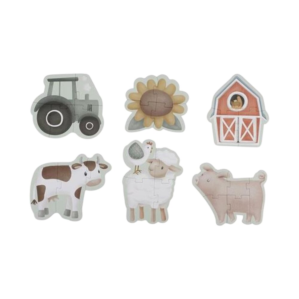 6 in 1 puzzel Forest Friends