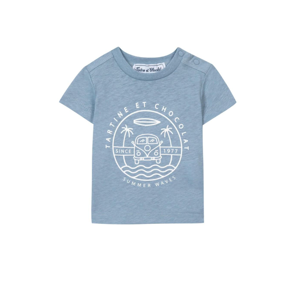T-shirt blauw Kobalt blauw