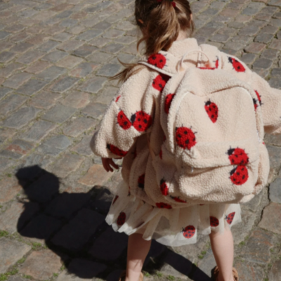 Rugzak teddy Jody Ladybug sand
