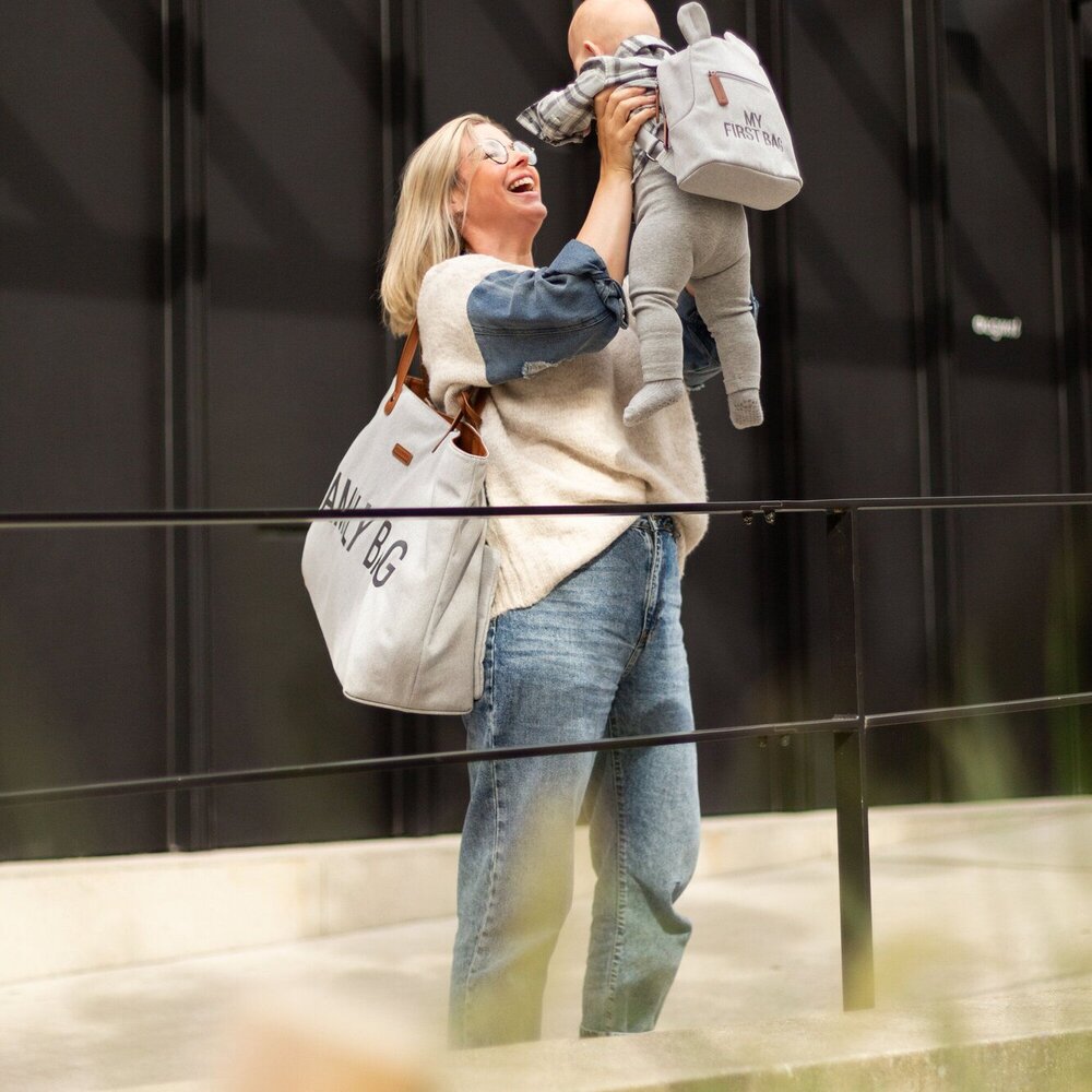 Family Bag Verzorgingstas - Canvas Grijs