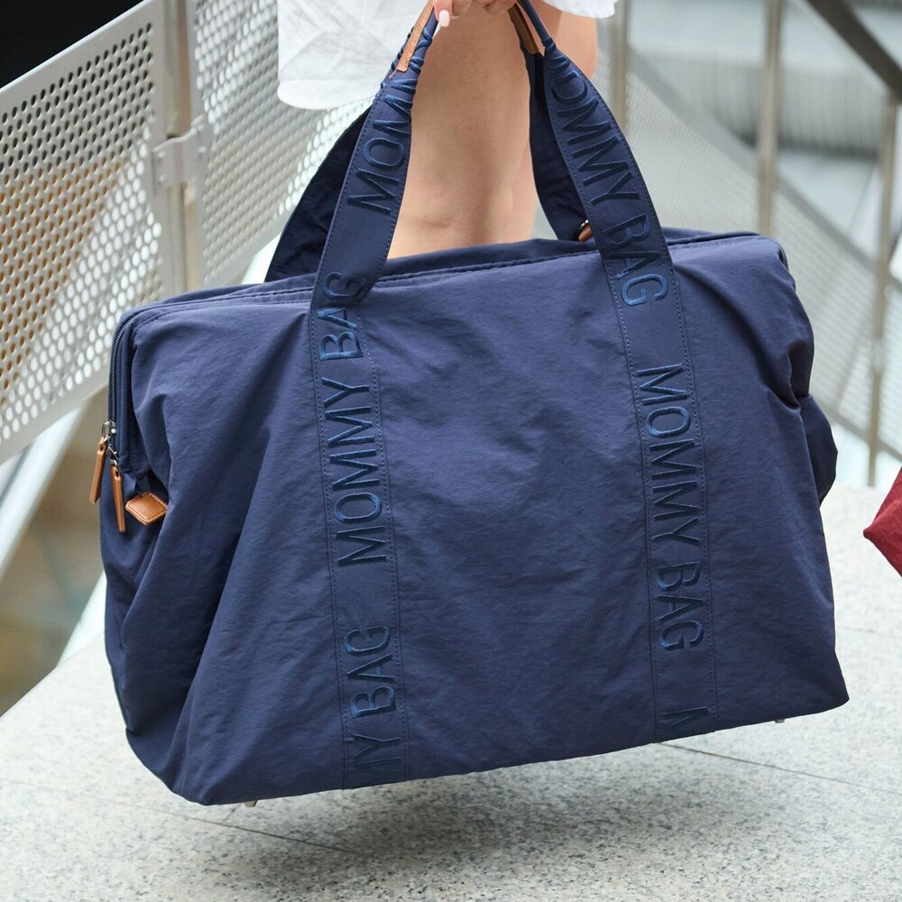 Mommy Bag Signature Urban Blauw