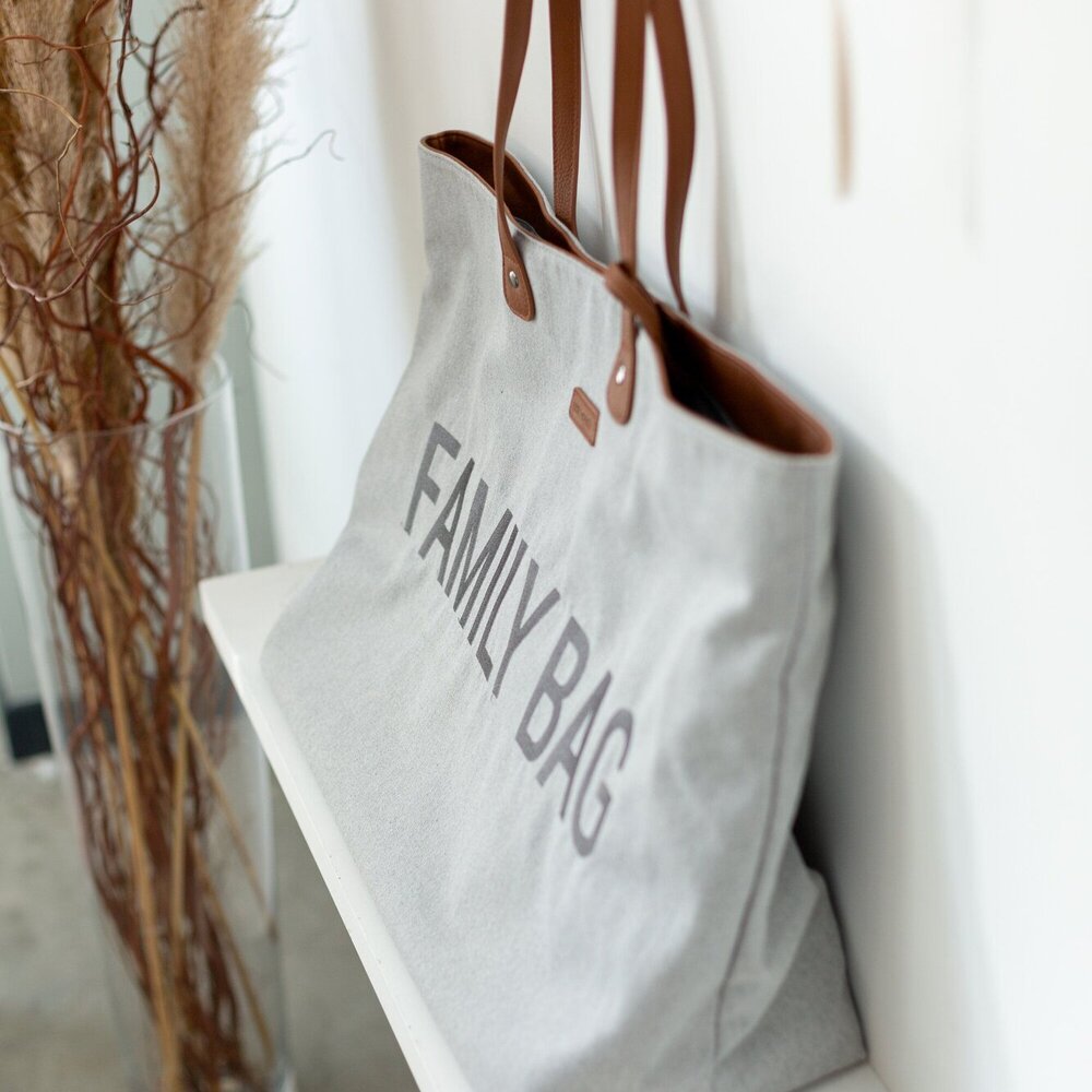 Family Bag Verzorgingstas - Canvas Grijs