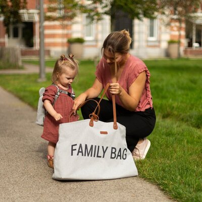 Family Bag Verzorgingstas - Canvas Grijs