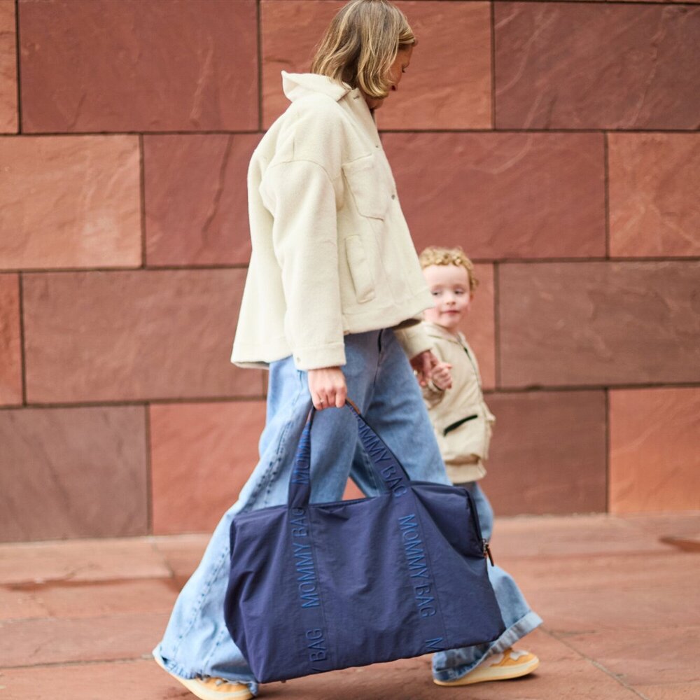 Mommy Bag Signature Urban Blauw