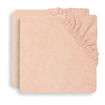 Aankleedkussenhoes badstof 50x70cm (2pack) Pale Pink