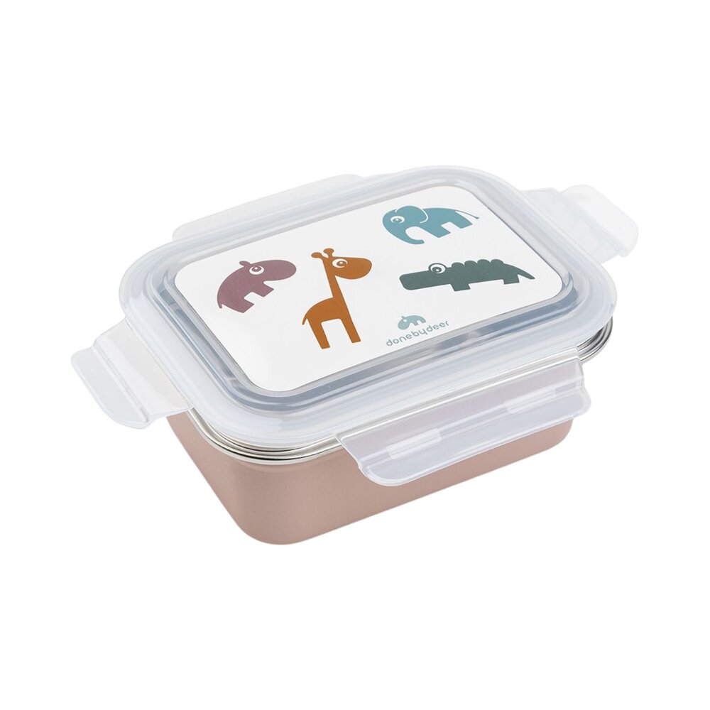 Metal lunch box Deer friends Powder