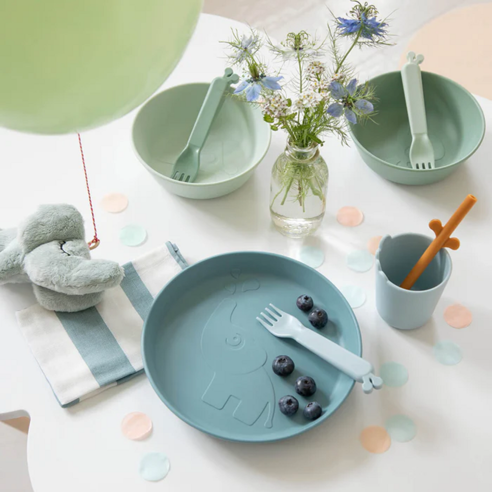 Kiddish eetset Deer friends Blue