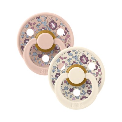Fopspenen Latex - Rond - Liberty 2-pack - T2 Eloise Blush 