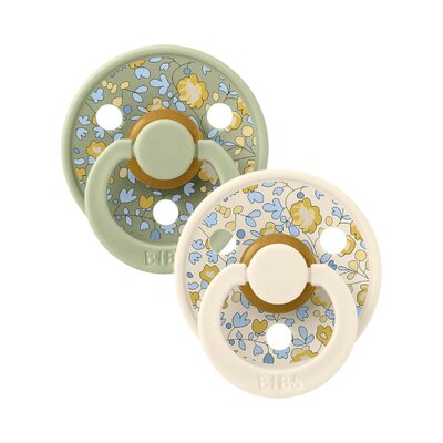 Fopspenen Latex - Rond - Liberty 2-pack - T2 Eloise Sage