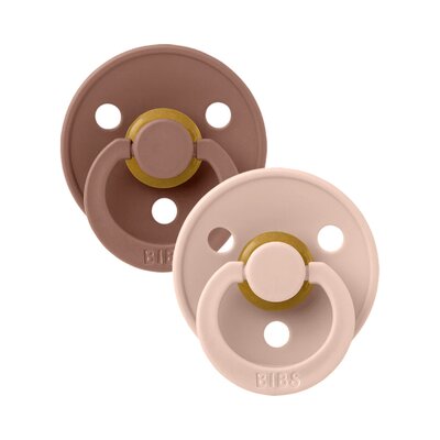 Fopspenen Latex - Symmetrisch - Colour 2-pack - T1 Blush/woodchuck