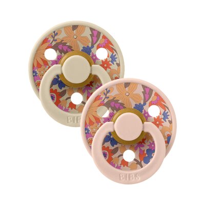 Fopspenen latex - Rond - Liberty 2-pack - T1 Garden Blossom Blush