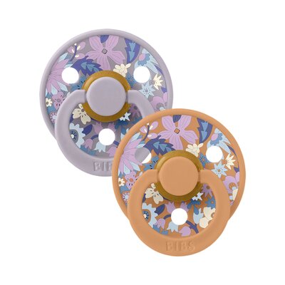 Fopspenen Latex - Rond - Liberty 2-pack - T2 Garden Blossom Pumpkin