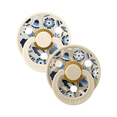Fopspenen Latex - Rond - Liberty 2-pack - T2 Garden Bobo Ivory