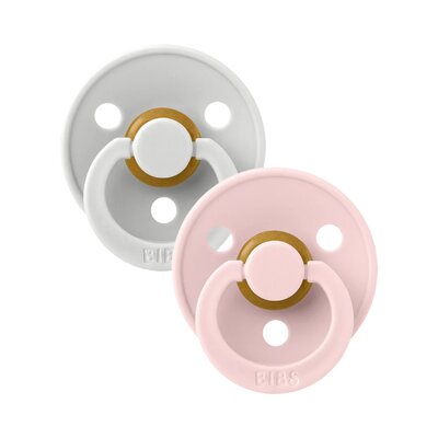Fopspenen Latex - Rond - 2-pack T2 Haze/Blossom