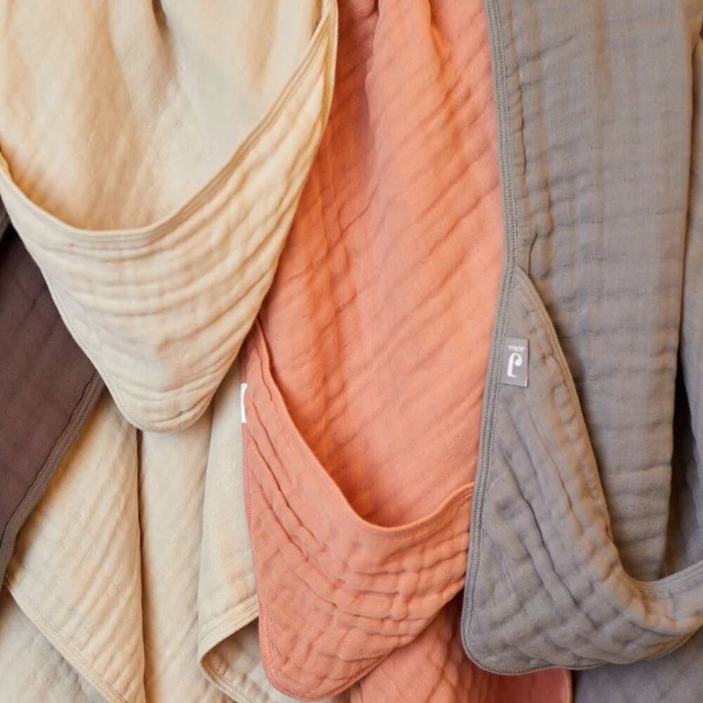 Badcape 75x75cm Wrinkled Cotton Storm Grey