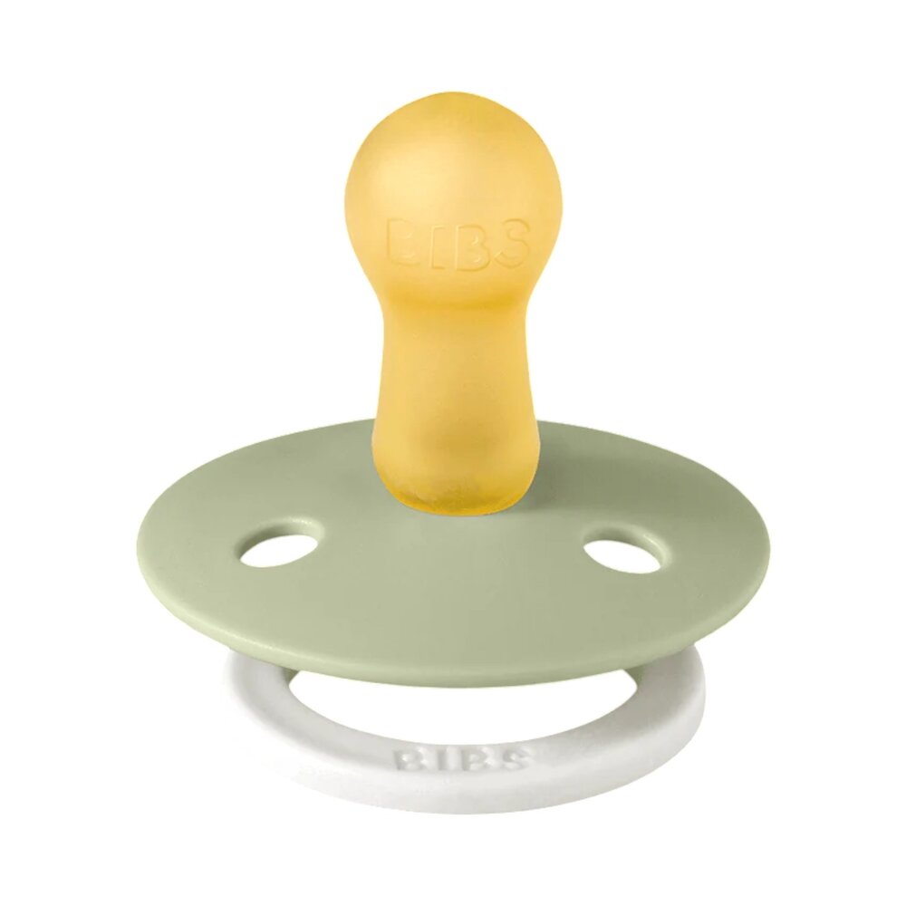 Fopspenen Latex - Rond - Glowdark - 2-pack T2 Sage/cloud