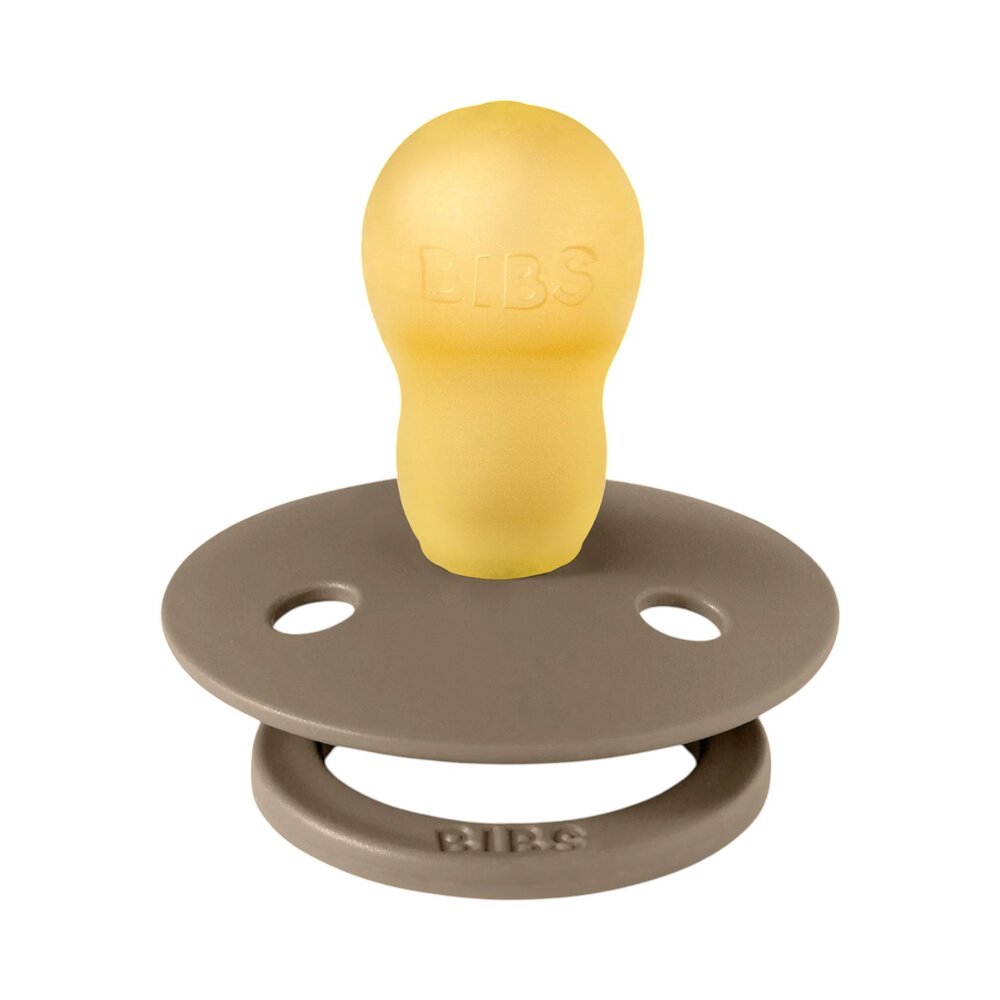 Fopspenen Latex - Rond - 2-pack T3 Vanilla/Dark Oak