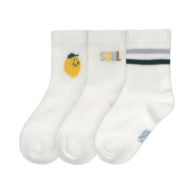 Tennis sokken 3-pack GOTS Lemon