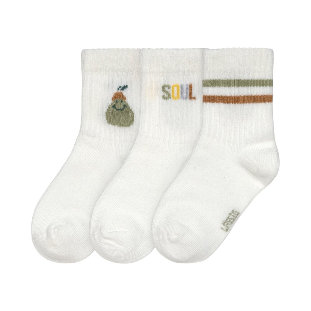 Tennis sokken 3-pack GOTS Pear