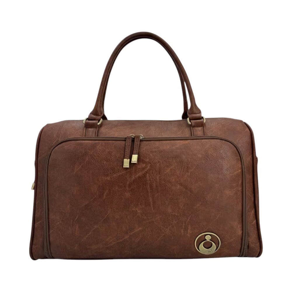 Verzorgingstas Double Zip Satchel Redwood-chestnut