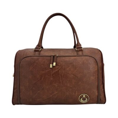 Verzorgingstas Double Zip Satchel Redwood-chestnut
