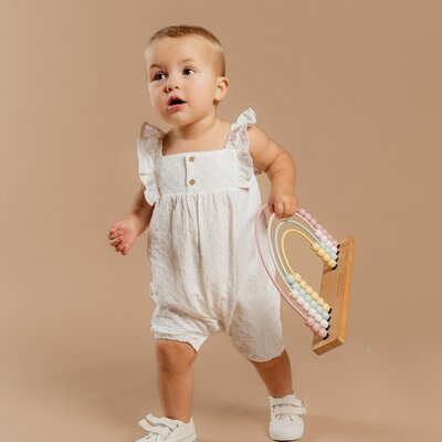Jumpsuit Engelse Borduurwerk Smart girl