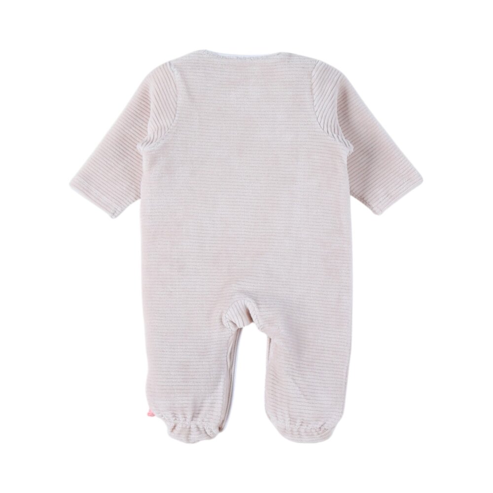 Baby Pyjama Fluweel Turtle beige